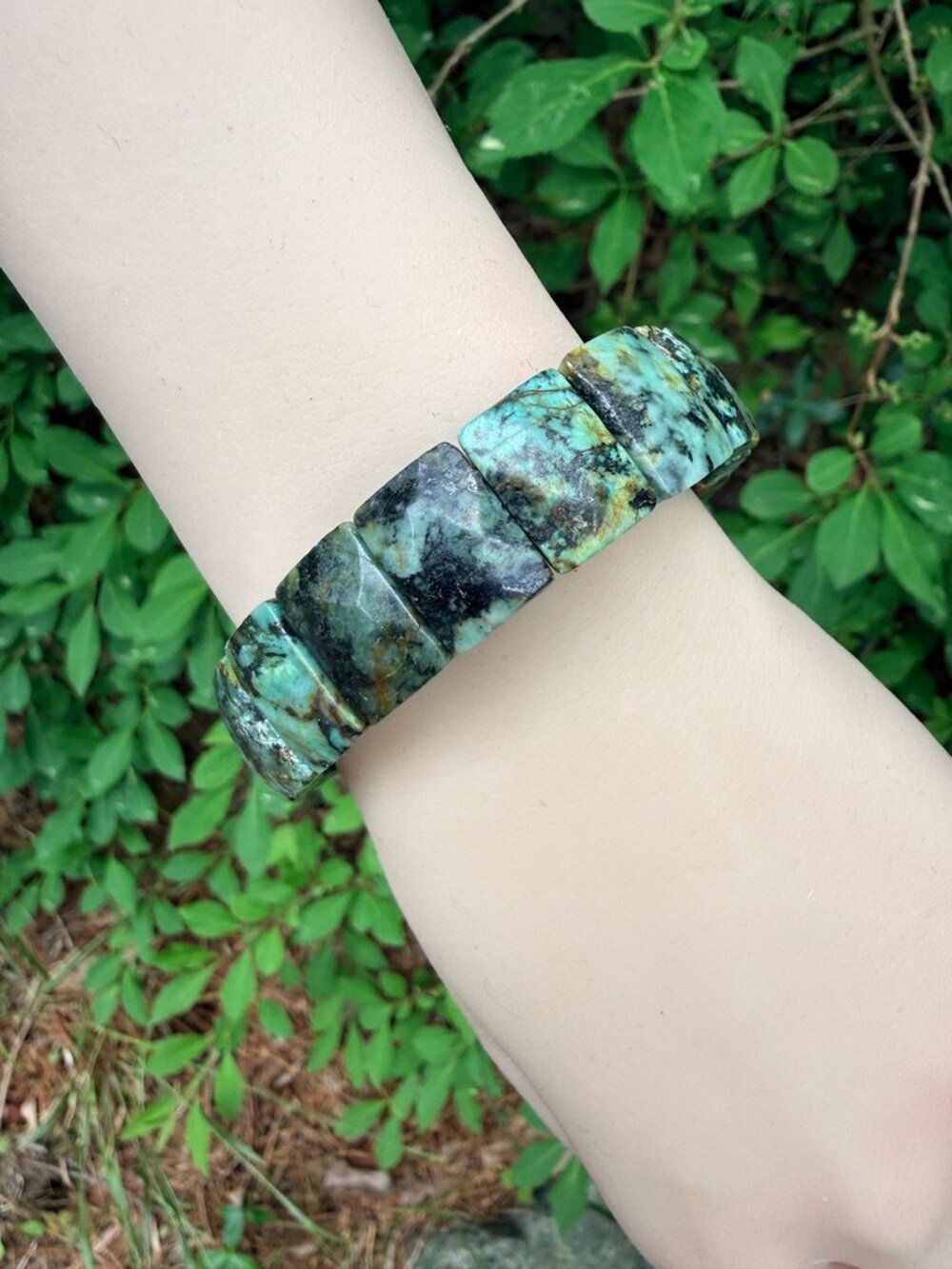 wild terrain | African Turquoise Bracelet | Unisex Stone Bracelet